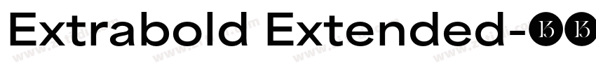 Extrabold Extended字体转换